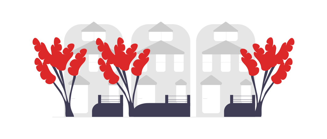 Ilustração de ruas vazias